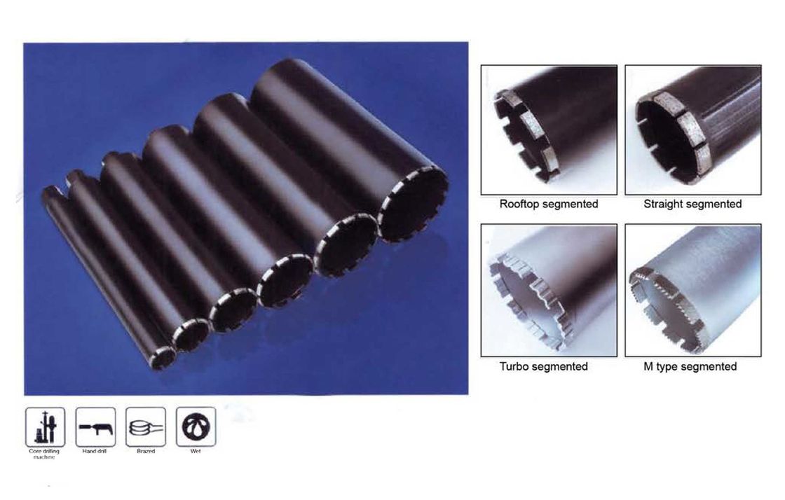 Standaard gewapend beton kernboor centreerbit 25 mm tot 356 mm